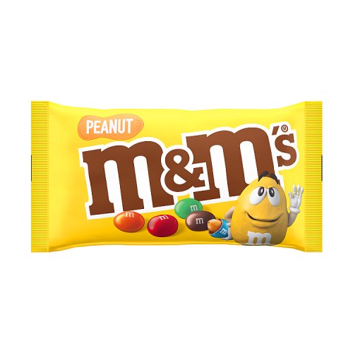 M&Ms Std Bag Peanut 45g pack shot
