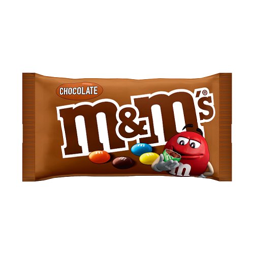 M&Ms Std Bag Chocolate 45g pack shot
