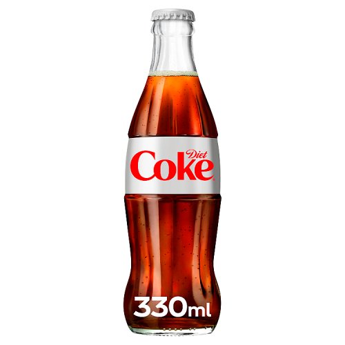 Diet Coke Glass 330ml pack shot