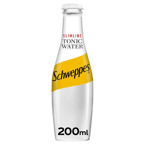 Schweppes Slimline Tonic Water Glass 200ml pack shot