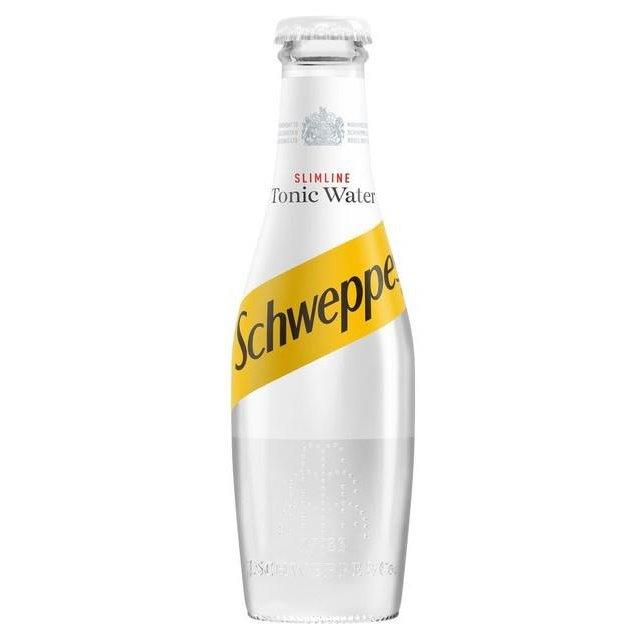 Schweppes Slimline Bitter Lemon Glass 200ml pack shot