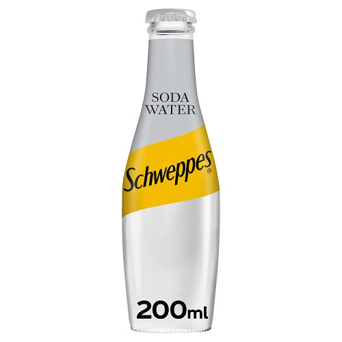 Schweppes Soda Water Glass 200ml pack shot