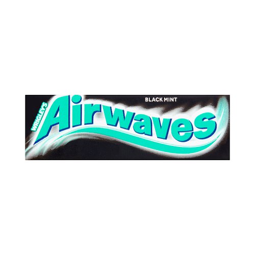 Airwaves Black Mint Sugar Free Gum 14g pack shot