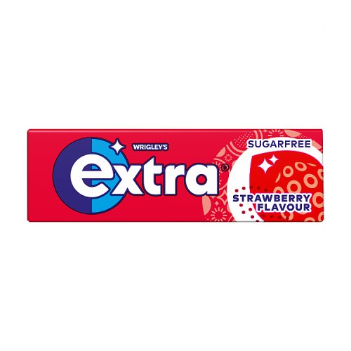 Extra Strawberry Sugar Free 10pc 14g pack shot