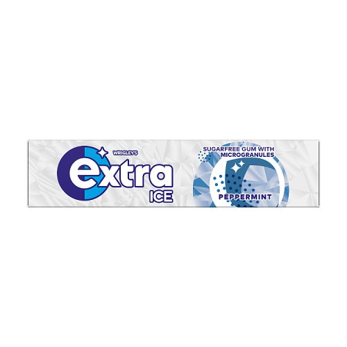 Extra Singles Ice Peppermint Sugar Free Gum 14g pack shot
