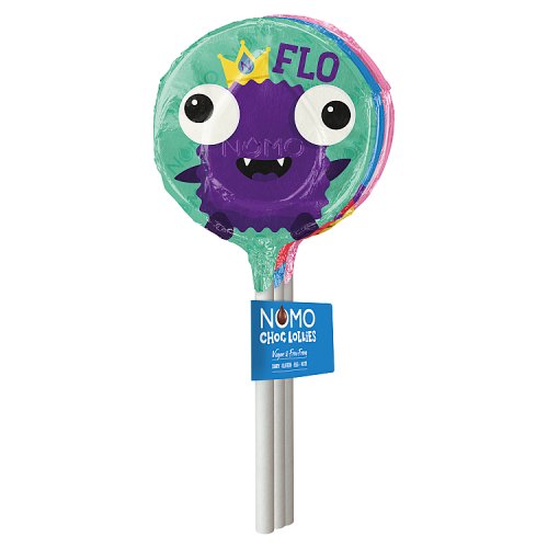 Nomo Chocolate Lollies 3pk pack shot