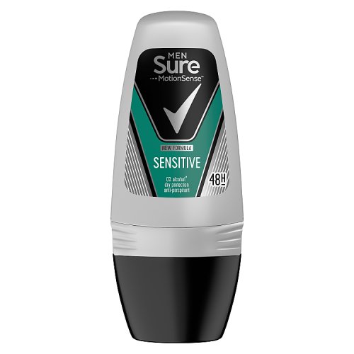 Sure Roll On For Sensitive Men 50ml pack shot