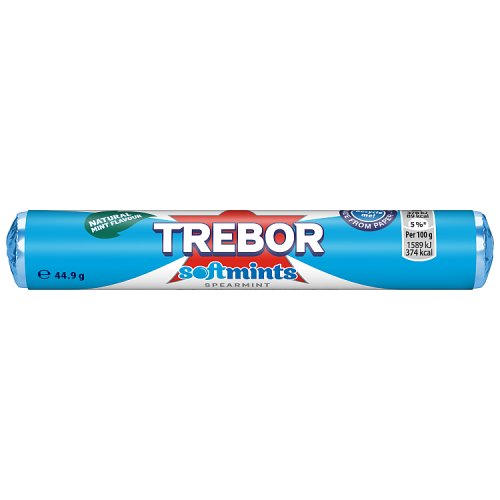 Trebor Softmints Spearmint Roll 44.9g pack shot
