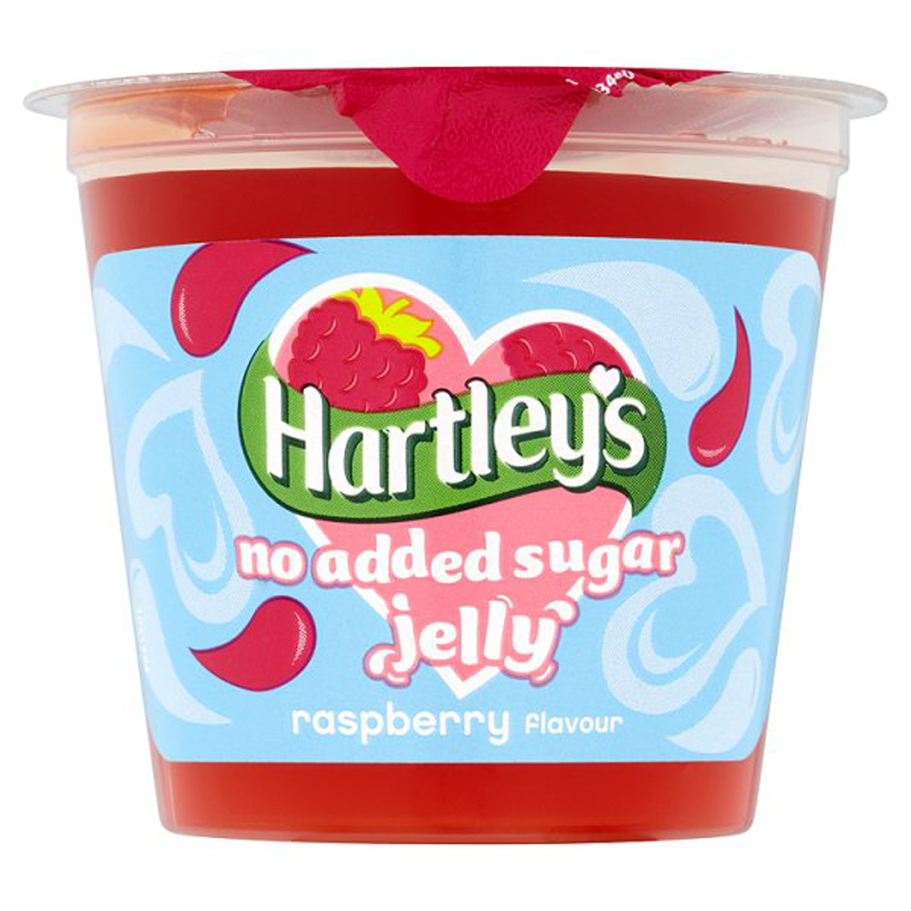 Hartleys No Added Sugar Raspberry Jelly Pot 115g pack shot