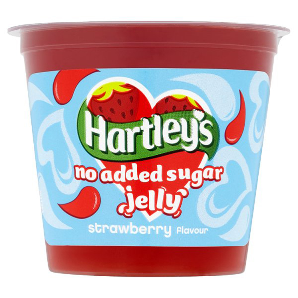 Hartleys Jelly Low Sugar Strawberry 115g pack shot