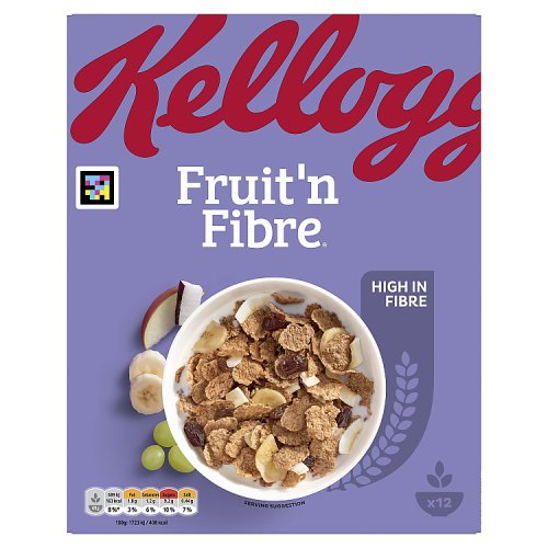 Kelloggs Fruit 'n Fibre Cereal 500g pack shot