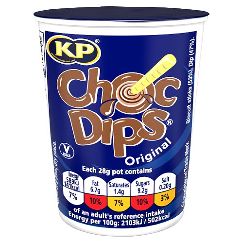 KP Choc Dips Original 28g pack shot