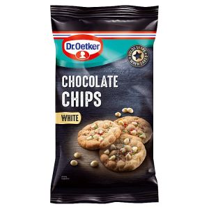 Dr Oetker Chocolate Chips White 100g pack shot