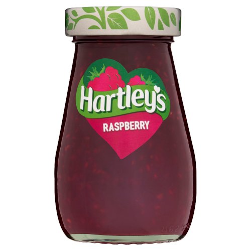 Hartleys Best Raspberry Jam 340g pack shot