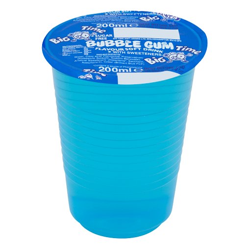 Big Time Cup Drinks Bubblegum 200ml pack shot