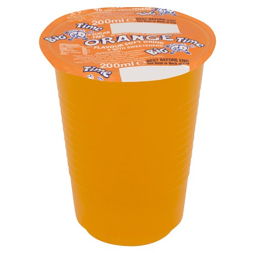Big Time Cup Drinks Orange 200ml pack shot