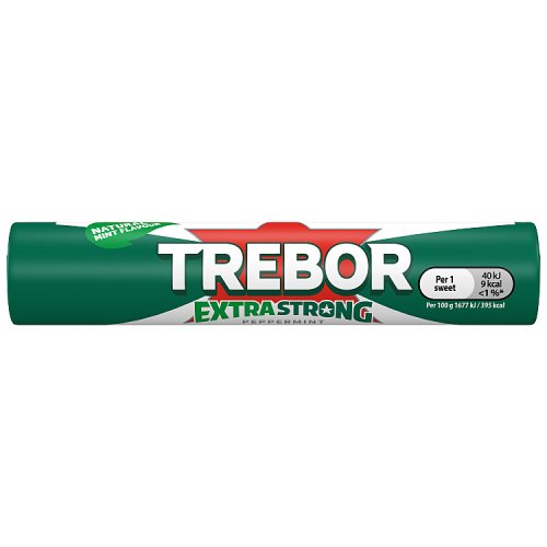 Trebor Extra Strong Peppermint Roll 41.3g (E) pack shot