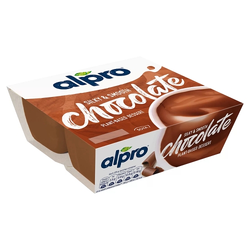 Alpro Soya Dessert Chocolate 4pk (4 x 125g) pack shot