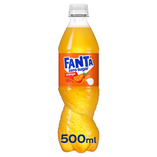 Fanta Orange Zero 500ml pack shot