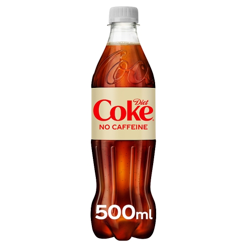 Coke Diet Caffeine Free 500ml pack shot