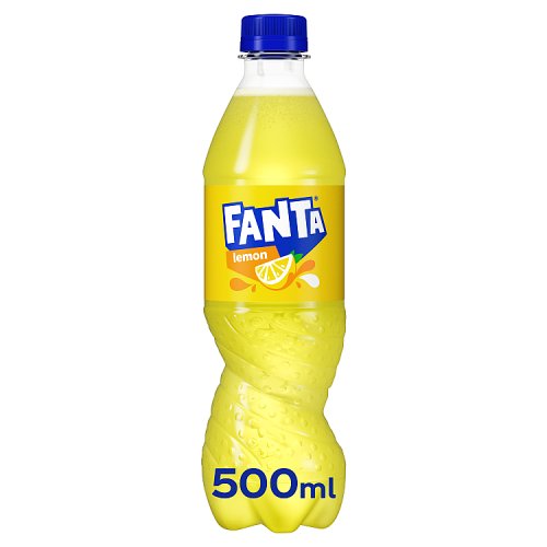 Fanta Lemon 500ml pack shot