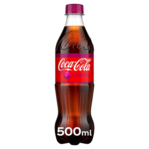 Coke Cherry 500ml pack shot
