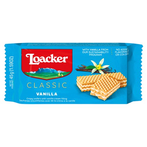 Loacker Vanilla 45g pack shot