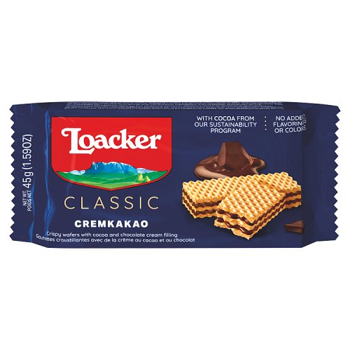 Loacker Cremkakao 45g pack shot