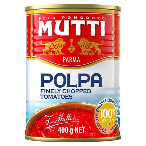 Mutti Finely Chopped Tomatoes 400g pack shot