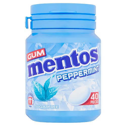 Mentos Gum 40pc Bottle Peppermint 56g pack shot