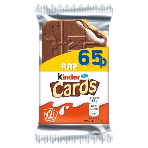 Kinder Cards T2 PM 65p 25.6g pack shot