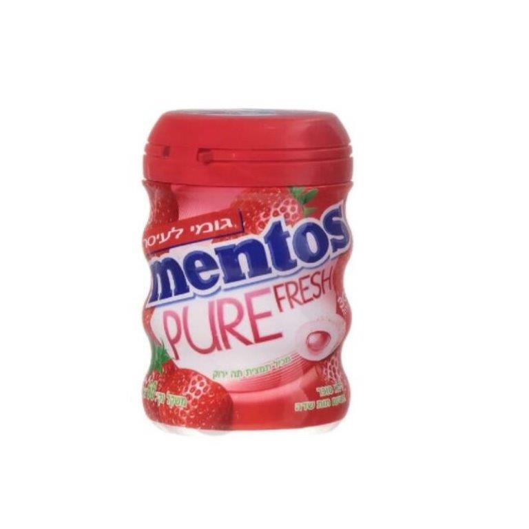 Mentos Gum 40pc Bottle Strawberry 56g pack shot