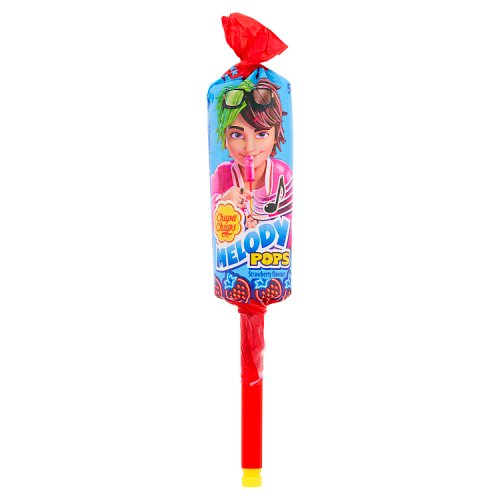 Chupa Chups Melody Pop Strawberry 15g pack shot