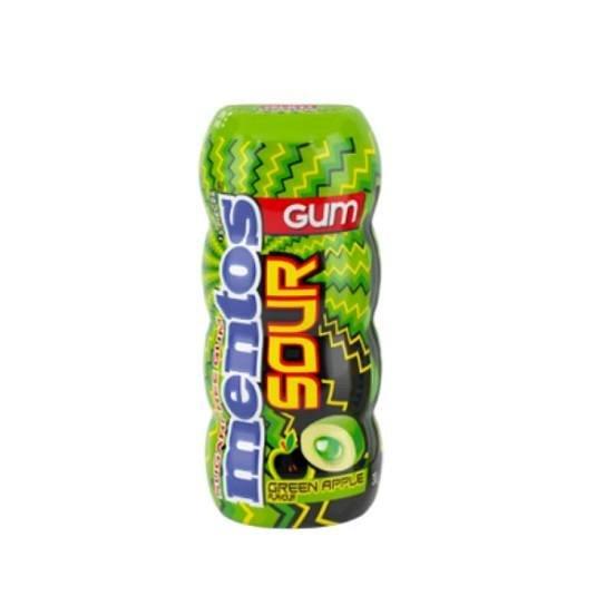 Mentos Gum Pocket Bottle Sour Apple 30g pack shot