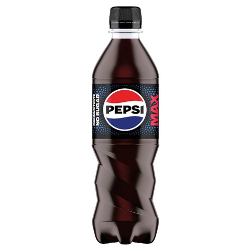 Pepsi Max Bottle 500ml pack shot