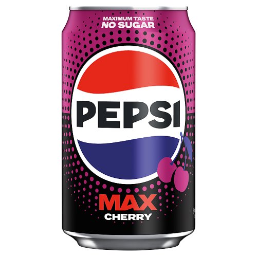 Pepsi Max Cherry 330ml pack shot