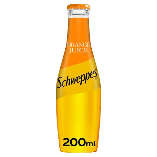 Schweppes Orange Juice Glass 200ml pack shot