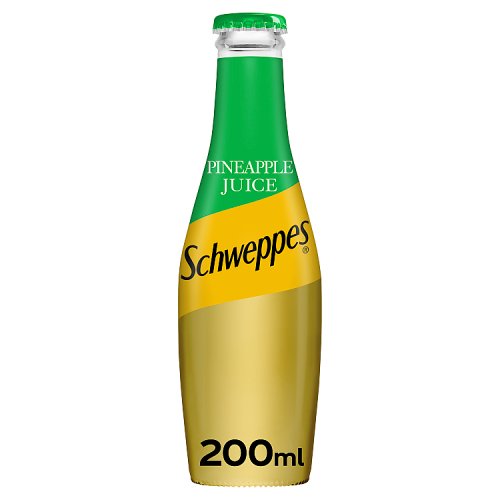 Schweppes Pineapple Juice Glass 200ml pack shot