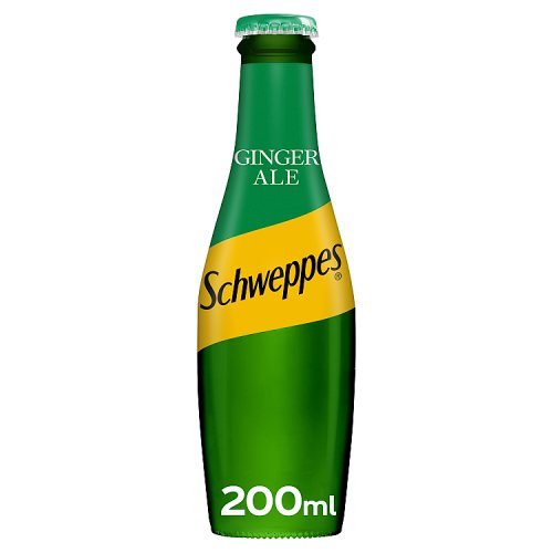 Schweppes Canada Dry Ginger Ale Glass 200ml pack shot