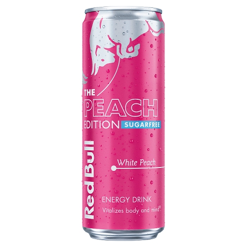 Red Bull Energy S/F White Peach Editon 473ml pack shot