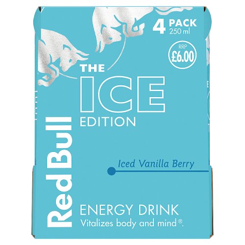 Red Bull Editions Iced Vanilla PM £1.75 250ml pack shot