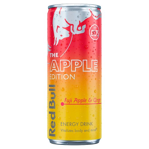 Red Bull Editions Fuji Apple & Ginger PM £1.65 250ml pack shot