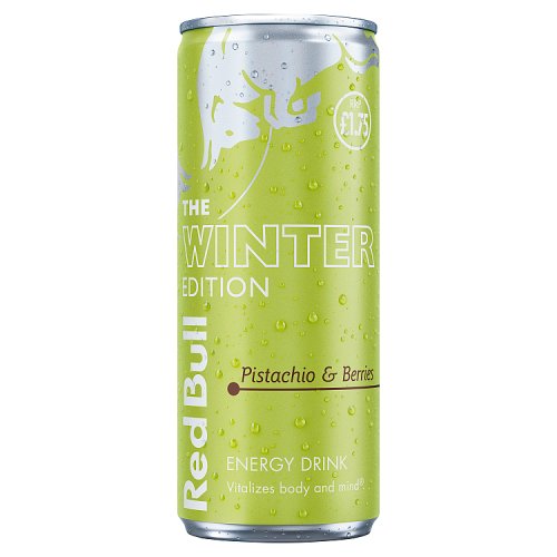 Red Bull Winter 2026 Edition Pistachio & Berries 250ml PMP pack shot