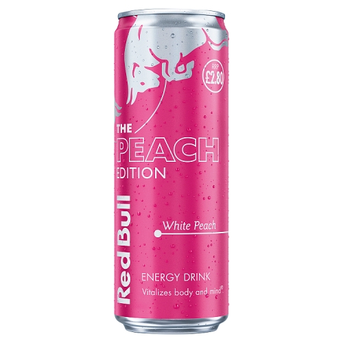 Red Bull Energy White Peach 473ml PMP pack shot