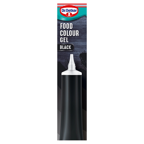 Dr Oetker Colour Gel Black 15g pack shot