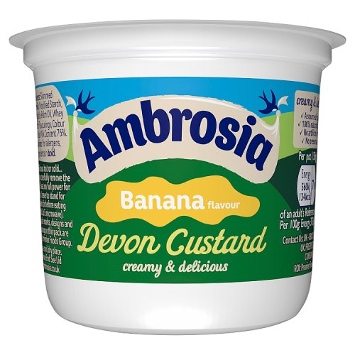 Ambrosia Banana Custard Pot 150g pack shot