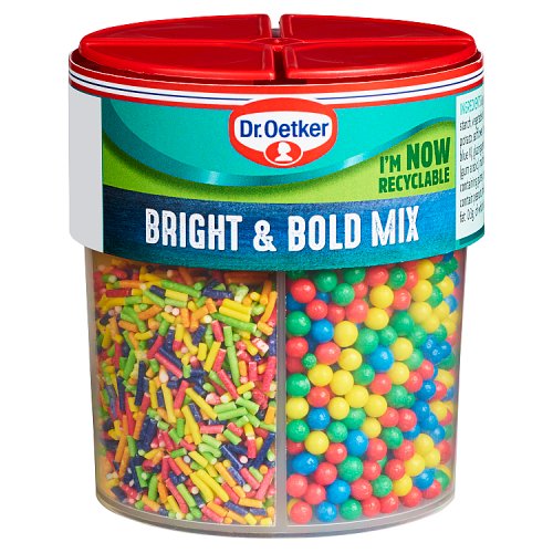 Dr Oetker Bright & Bold Sprinkles 4 Cell 109g pack shot