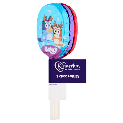 Bluey Choc Lollies 3 Pack 35g pack shot