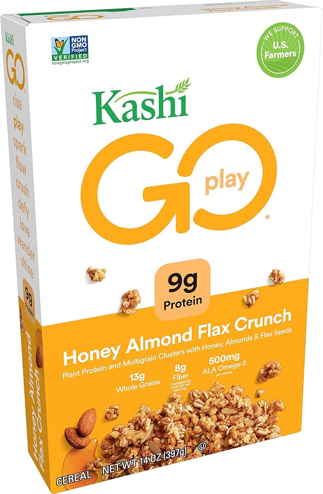 Kashi Go Hny Almnd Flx Crl 501gmx10 501g pack shot