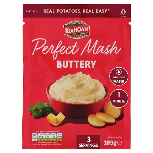 Idahoan Buttery Perfect Mash 109g pack shot
